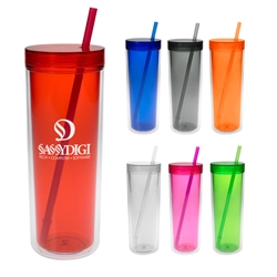 16 Oz. Double Wall Aria Tumbler 16 Oz. Double Wall Aria Tumbler, 16 oz., Double, Wall, Aria, Tumbler, Color, sports, with, straw,Imprinted, Personalized, Promotional, with name on it, Gift Idea, Giveaway, 