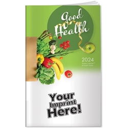 2024 Good Health Pocket Calendar and Health Tips Pocket Calendars Planner Good Health Pocket Calendar and Health Tips Pocket Calendars Planner,desk accessory, record keeper, almanac, scheduler, diary, Planner ,Health, Imprinted, Personalized, Promotional, with name on it, giveaway,