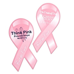 Breast Cancer Awareness Magnet Awareness, Magnet, Pink, Ribbon, Imprinted, Personalized, Promotional, with name on it, giveaway