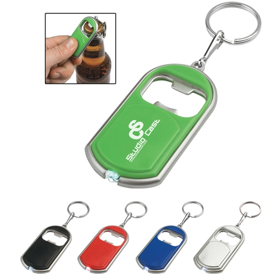 Bottle Opener Key Chain With LED Light - BEV007