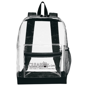 "Clear As Day, You Make A Difference In Every Way!" Transparent Backpack