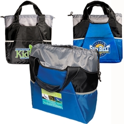 Drawstring Cooler Tote  Travel Lunch Cooler, Drawstring Cooler, Drawstring Lunch Bag, Lunch Tote, Drawstring Lunch Bag, promotional products, Imprinted Lunch Bag, 