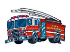 Fire Engine Temporary Tattoo fire safety promotional items, fire safety, kids fire safety, fire prevention, fire prevention week, fire engine, temporary tattoo, fire station giveaway