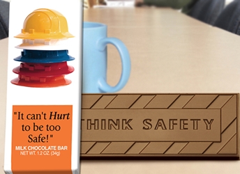 "It Cant Hurt to Be Too Safe!" Chocolate Bar Employee Appreciation, Employee Recognition, Safety Incentives, Safety Rewards, Workplace Safety, National Safety Month, Safety Meetings, Safety Snacks, OSHA