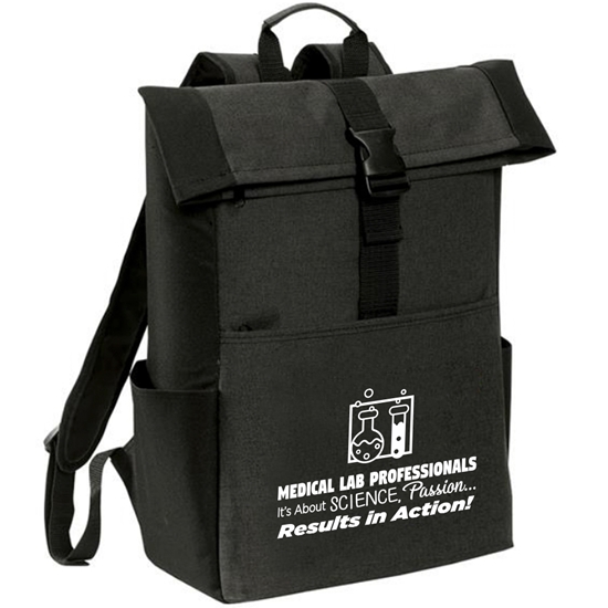 "Medical Laboratory Professionals: It's about Science, Passion…Results in Action!" Urb-Line Daypack Compu-Backpack  - MLW095
