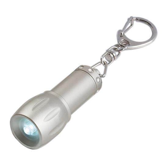 Mini Aluminum LED Light With Key Chain - KEY050