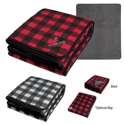 Northwoods Plaid Blanket  Plaid Blanket, Checkered Pattern blanket, Checkered Blanket,  Personalized, Promotional, with name on it, Gift Idea, Giveaway, blanket, promotional blanket, 