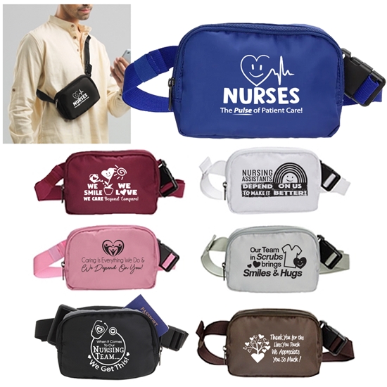 "Nurses: The Pulse of Patient Care" theme AeroLOFT™ Anywhere Belt Bag  - NUR250