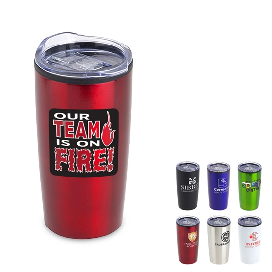Our TEAM is On FIRE! 20oz Stainless Steel & Polypropylene Tumbler  - USP055