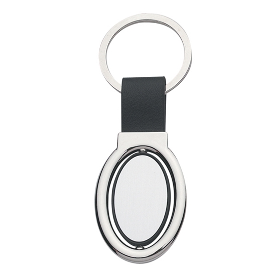 Oval Metal Spinner Key Tag - KEY066