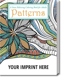 Patterns Stress Relieving Coloring Book for Adults Coloring Books for Adults, Stress Relief, Adult Coloring Books, promotional coloring books