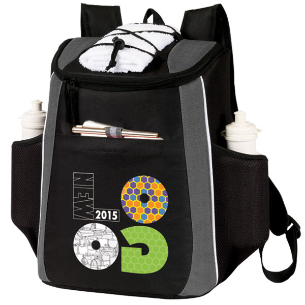 "Our TEAM is ON FIRE!" Prime 18 Cans Cooler Backpack  - USP057