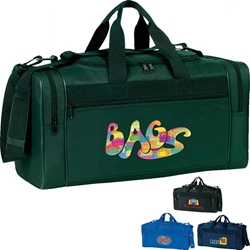 Promotional Travel Bag Deluxe, Sport, Duffle, Promotional, Imprinted, Polyester, Travel, Custom, Personalized, Bag 