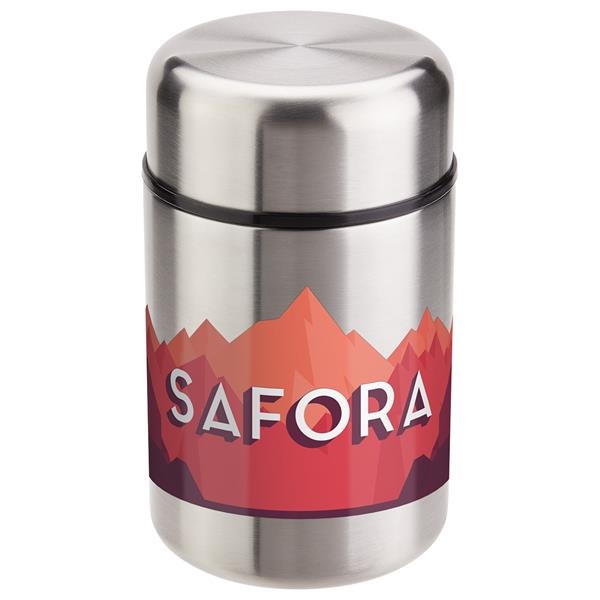 "Our Truckers Are The Heroes...Whatever it Takes is the Difference You Make!" Safora 13 oz Vacuum Insulated Food Canister - TRC001