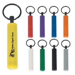 Small Cylinder LED Light With Key Ring Small Cylinder LED Light With Key Ring, Small Cylinder, LED, Light, with, Key, Ring, Imprinted, Personalized, Promotional, with name on it, giveaway,