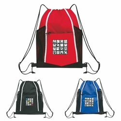 Sport Pack with Bottle Pockets  Sport Backpack, Drawstring Backpack, Promotional Backpack, Imprinted Backpack, Sport pack, Polyester, Gift, Outlet, Organizer 