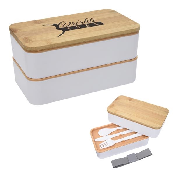 "The Key Ingredient To Our Success is You! Thanks for All You Do!" Stackable Bento Lunch Set   - ENW106-clone1