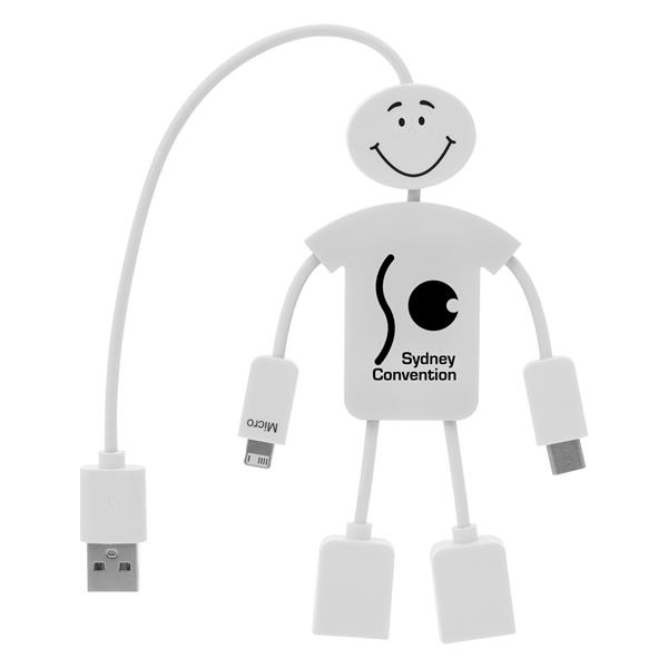 Techmate 3-In-1 Charging Cable & USB Hub - TEC101