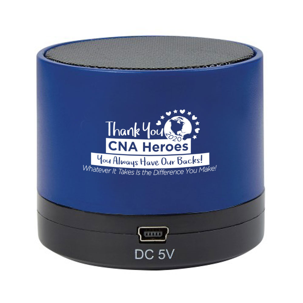 "Thank You CNA Heroes...You Always Have Our Backs!..." Wireless Mini Cylinder Speaker  - NAW007