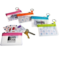 BCA Tropical Pearl First Aid Kit Tropical Pearl First Aid Kit, BCa, Breast Cancer, Awareness, Tropical, First Aid, Pearl, Pouch, Zipper Pouch, Purse, Imprinted, Personalized, Promotional, with name on it, giveaway