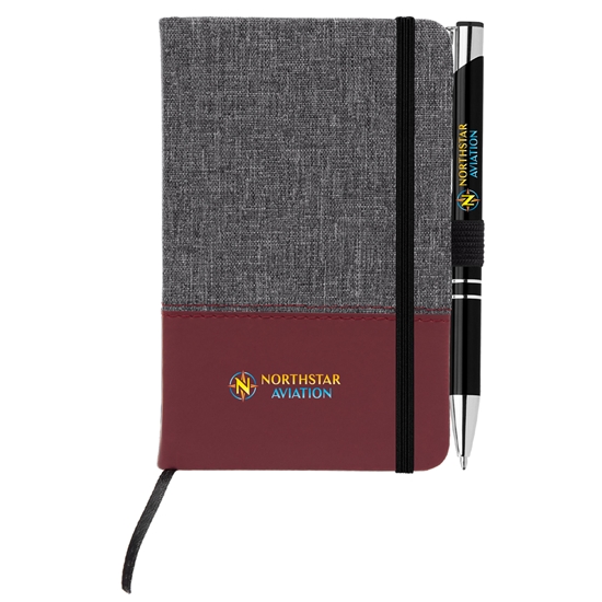 Twain Notebook & Tres-Chic Pen Gift Set - ColorJet - STA055