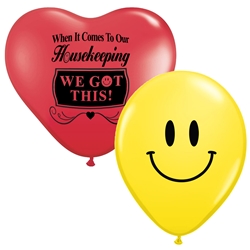 "When It Comes To Our Housekeeping...WE GOT THIS!" 11" inch Crystal Latex Balloons (Pack of 60) Healthcare Environmental Services Week, Balloons, Party, Decorations, theme, Housekeepng, Housekeepers, Week, National, Theme, Latex balloons, party goods, decorations, celebrations, round shaped balloons, promotional balloons, custom balloons, imprinted balloons