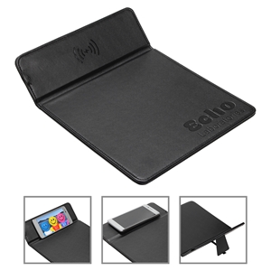 Wireless Charger Mouse Pad with Kickstand