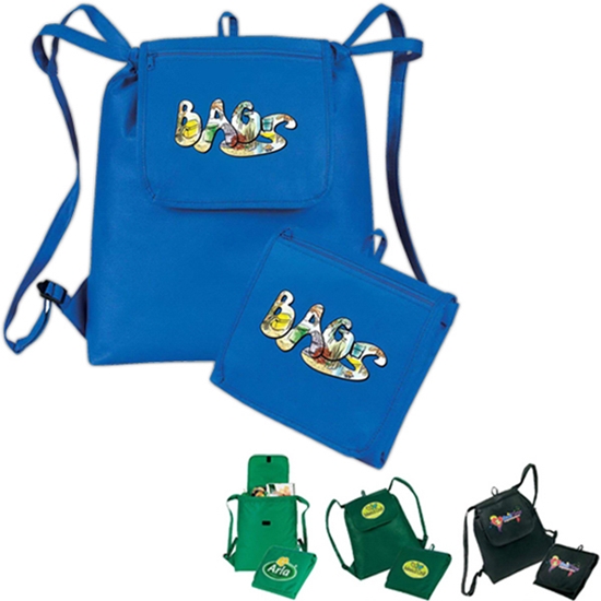 eGREEN Fold-Up Drawstring Cooler Backpack - LCL005
