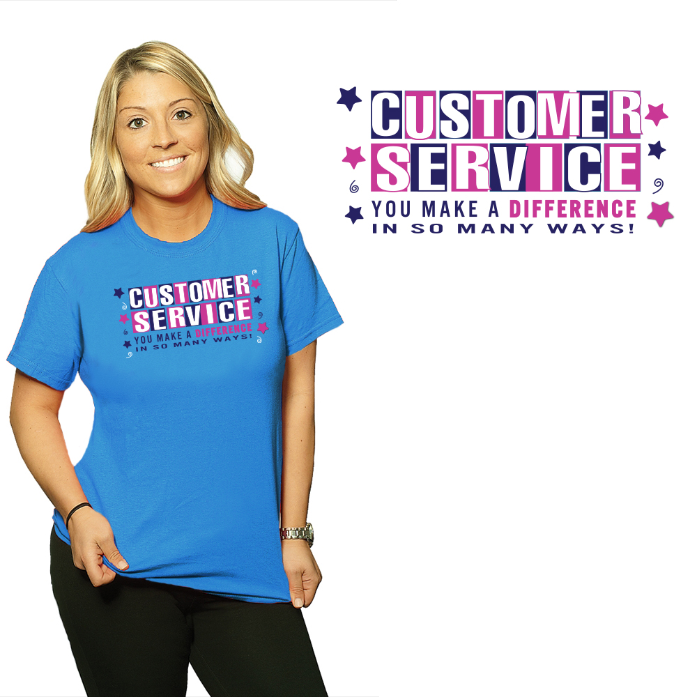 pulsåre Gendanne kartoffel Customer Service: You Make A Difference In So Many Ways! " Gildan® Heavy  Cotton™ Classic Fit Adult T-Shirt