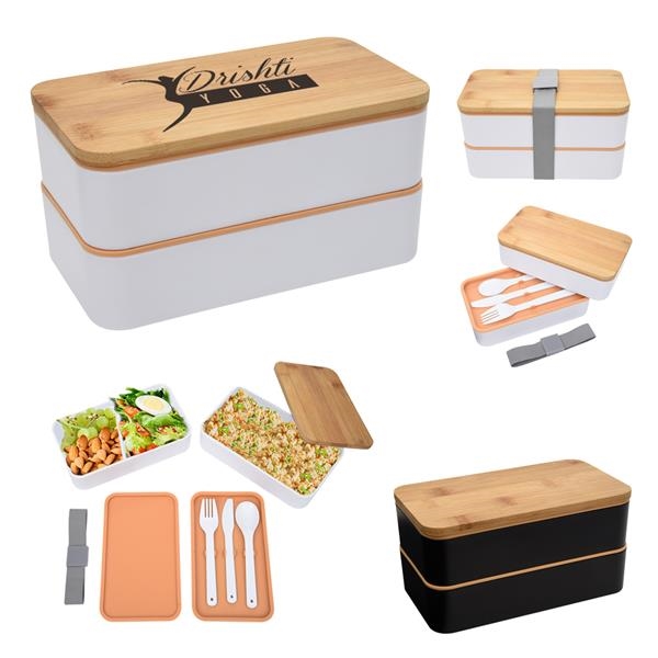 Stackable Bento Lunch Set with Logo 