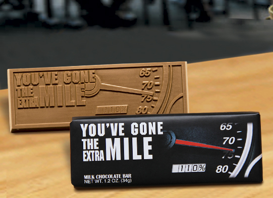 You've Gone the Extra Mile Chocolate Bar Employee Appreciation, Employee Recognition, Holiday Gifts, Business Gifts, Corporate Gifts, Holiday Parties, chocolate, Appreciation Gifts