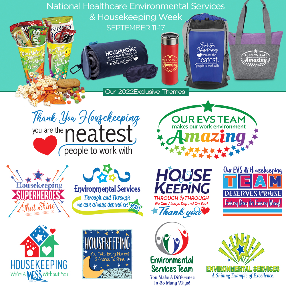 Healthcare Environmental Services & Housekeeping Appreciation Week Theme Slogans 2018 | Care Promotions