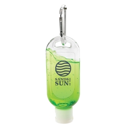 1.5 Oz. Aloe Gel With Carabiner 1.5 Oz. Aloe Gel With Carabiner, 1.5 oz., Aloe, Gel, with, Carabiner, Imprinted, Personalized, Promotional, with name on it, giveaway,