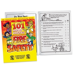 101 Ways To Practice Fire Safety Educational Activities Book  Fire Safety Educational Activities Book, Better Life Line, Fields, Education, Educational, information, Informational, Fire Safety, Guide, Brochure, Paper, Low-cost, Low-Price, Cheap, Instruction, Instructional, Booklet, Small, Reference, Interactive, Learn, Learning, Read, Reading, Health, Well-Being, Living, Awareness, ColoringBook, ActivityBook, Activity, Crayon, Maze, Word, Search, Scramble, Entertain, Educate, Activities, Schools, Lessons, Kid, Child, Children, Story, Storyline, Stories, Fire, Safety, Burn, Fireman, Fighter, Department, Smoke, Danger, Forest, Station, Protect, Protection, Emergency, Firefighter, First Aid,Imprinted, Personalized, Promotional, with name on it, Giveaway, The Positive Line, Positive Promotions, 