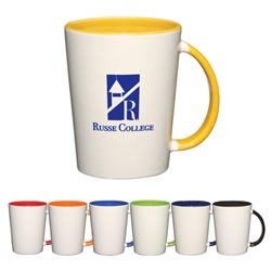 14 Oz. Capri Mug 14 Oz. Capri Mug, 14 oz., Capri, Mug, Ceramic, Coffee, Two-Tone. 2-tone, Colorful, Desk, beverage, Imprinted, Personalized, Promotional, with name on it, Gift Idea, Giveaway,