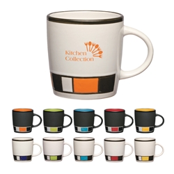 14 Oz. Color Block Ceramic Mug 14 Oz. Color Block Ceramic Mug, 14 oz, Color, Block, Ceramic, Mug, Coffee, Colorful, Desk, Beverage,Imprinted, Personalized, Promotional, with name on it, Gift Idea, Giveaway, 