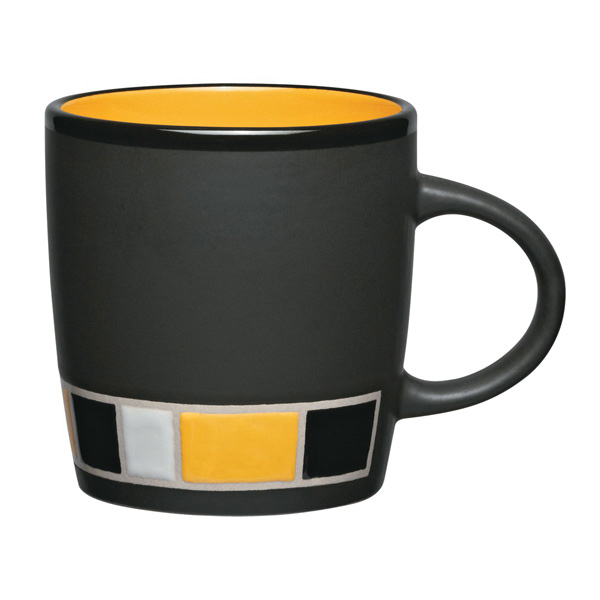 14 Oz. Color Block Ceramic Mug - CER007