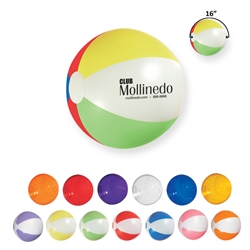 16" Beach Ball 16" Beach Ball, 16", Beach, Ball, Colors, Imprinted, Personalized, Promotional, with name on it, giveaway,