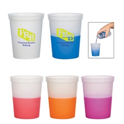 16 Oz. Color Changing Stadium Cup 16 Oz. Color Changing Stadium Cup, Color Changing, Heat Sensitive, stadium, Cup,Imprinted, Personalized, Promotional, with name on it, Gift Idea, Giveaway, reusable,  