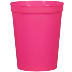 BCA 16 Oz. Stadium Cup 16 Oz. Stadium Cup, Pink, BCA, Breast Cancer Awareness, Breast Cancer, Stadium, Cup, 16 oz, Plastic, Sports, Party, Imprinted, Personalized, Promotional, with name on it, Gift Idea, Giveaway,