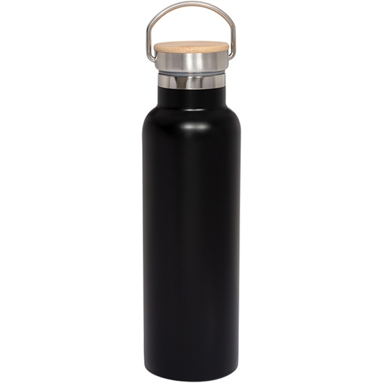 20 oz. Vacuum Bottle with Bamboo Lid  - DRK184