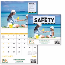 Custom Safety Wall Calendar | Care Promotions