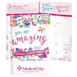 2022 Womens Monthly Planner With Wellness Tips Breast Cancer Awareness Calendar, Planner, The Positive Line, Wellness Planner, Womens Planner, Breast Care planner, 2016 Womens Planner, Womens Calendar, Small, Reference, Interactive, Learn, Learning, Womens Health Calendar, Well-Being, Living, Awareness, Giveaway, 