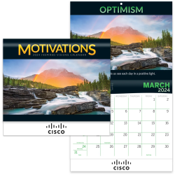 2024 Motivations Wall Calendar Wall Calendar, Planner, The Positive Line, Business Calendar, Office Calendar, Business Gifts, Corporate Gifts, Sales and Marketing, Sales Meetings, Giveaways, Promotional Calendars