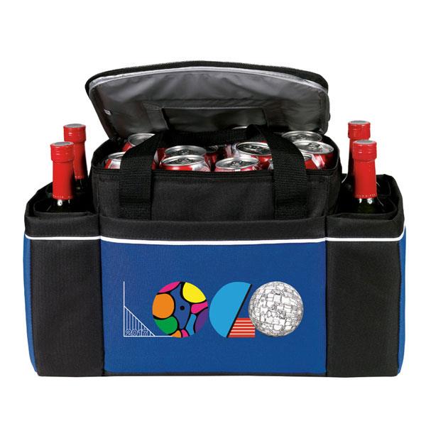 24 Cans Easy Access Cooler Plus Wine Bottle Holders - LCL040
