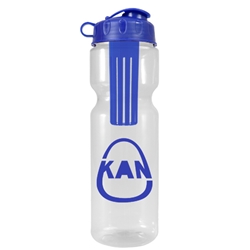 28 oz PETE Infuser Water Bottle PETE, 28 oz infuser water bottle., Infuser, Infusion, Plastic, Sports, Bottle, Water Bottle, Water, Sports, Walk Events, Running event,  Imprinted, Personalized, Promotional, with name on it, Gift Idea, Giveaway,