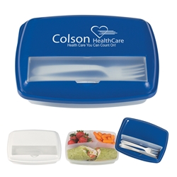 3-Section Lunch Container 3-Section Lunch Container, 3-Section, Lunch, Container, Imprinted, Personalized, Promotional, with name on it, giveaway,