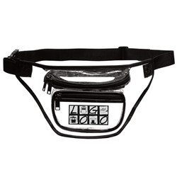 Custom 3-Zipper Clear Fanny Pack | Care Promotions