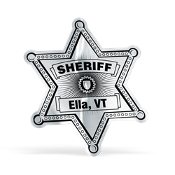 Sheriff Foil Sticker Badge | Law Enforcement Promotional Items | Care Promotions