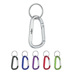 8mm Carabiner With Split Ring 8mm Carabiner With Split Ring, Carabiner, Split, Ring, With, Key, Chain, Ring, Imprinted, Personalized, Promotional, with name on it, giveaway,
